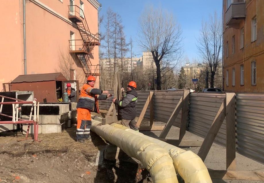 Уже 14: СГК открывает новые участки ремонтов теплосетей в Красноярске