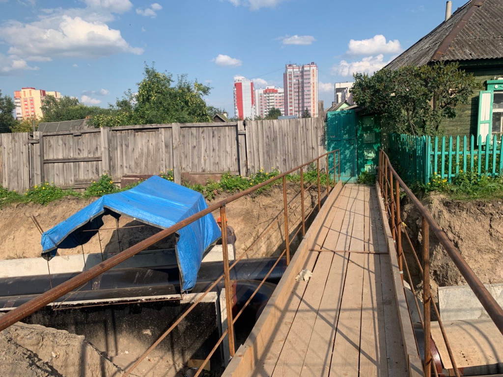 Один из многих мостиков, проброшенных энергетиками во время работ в Николаевке