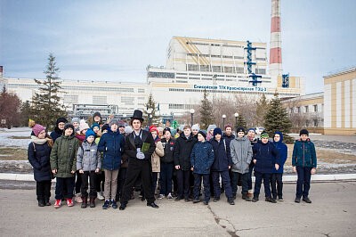 На Красноярской ТЭЦ-3 экскурсию для школьников провел А.С. Пушкин 28.02.2019