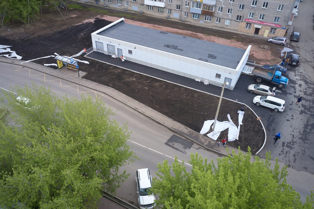 СГК восстановила около 2000 квадратных метров территории вокруг новой насосной станции в Красноярске